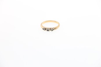 14k Yellow Gold Diamond Ring Size 5.5