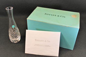 Beautiful Tiffany & Co. Sybil 8' Bud Vase In Original Box And Papers