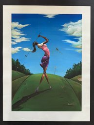 Frank Morrison Golf Queen Fine Art Print