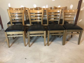 Set Of 8 Ladder Back Kitchen Chairs