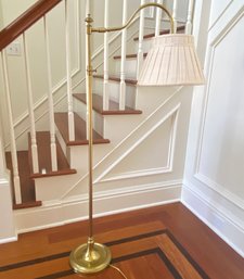 Curved Brass Adjustable Floor Lamp