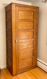 Large Antique Oak Storage Cabinet