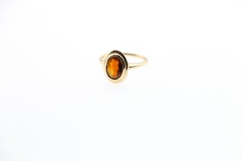 10k Yellow Gold Garnet Ring Size 6.50