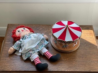 Raggedy Anne And Electric Carousel