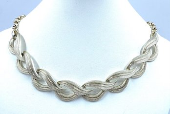 Vintage Silvertone Necklace Made In Germany