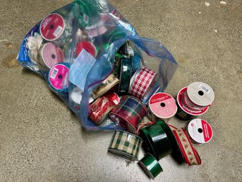 Rolls And Rolls Of Chistmas Holiday Ribbon!