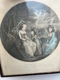 Vintage Hand-tinted Engraving 'CHARLOTTE'