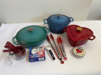 Cast Iron Pots & Pans, Measuring Cup & Spoons, Kitchen Utencils