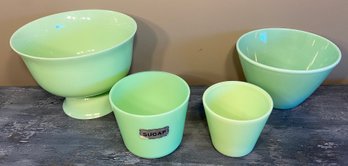 Four Jadeite Bowls