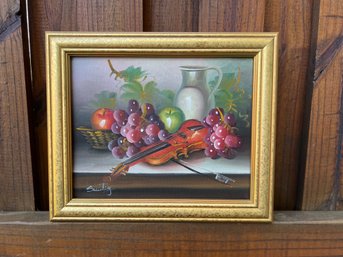 Beautiful Oil Still Life - Signed Left Bottom Corner