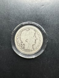 1912 Barber Silver Quarter