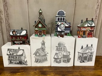 Department 56 North Pole Series Set/4 Christmas Villages