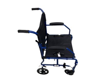 Electric Blue Wheelchair With Removalbe Foot Rests