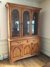 Hitchcock Hutch With China Display Cabinet