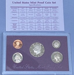 United States Mint Proof Set 1988