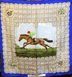 Vintage Large Equestrian Horse Scarf