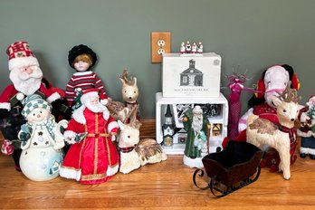 A Very Large Collection Of Christmas Decor - Villages, Carolers, And More!