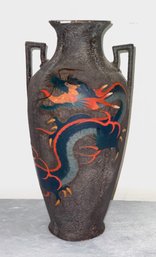 Hand Painted Ceramic Asian Vase