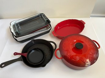 Cast  Iron Chantal Dutch Oven, Cast Iron Pans, Enamel & Ceramic Cookware