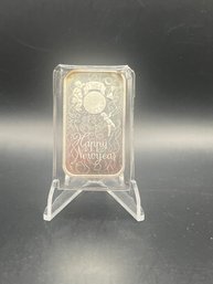 1974 Happy New Year One Ounce .999 Fine Silver Bar