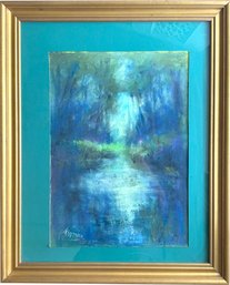 An Original Mid Century Pastel, 'Forest Light,' Federico