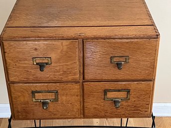 Antique Macey Library Card Catalog Album - 2 Of 2
