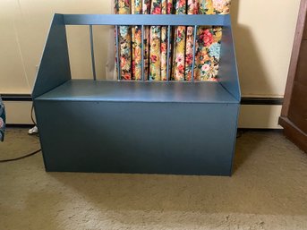 Painted Wood Toy Box