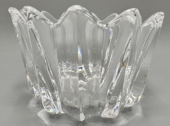 Vintage Orrefors Signed Tulip Crystal Bowl, Sweden