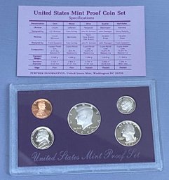 United States Mint Proof Set 1990