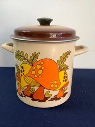 Mid Century Mushroom Steamer Pot