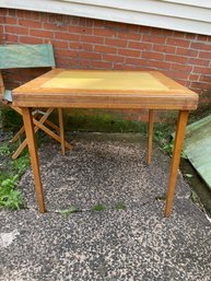 1960s NorCor Wood Folding Card/camp Table