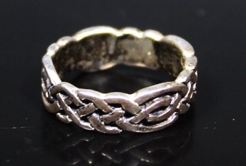 Sterling Silver Band Ring Celtic Size 6.25