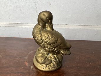 Brass Duck Figurine