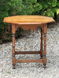 William And Mary Style Octagonal Lamp Table