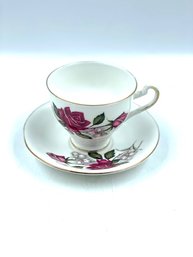 Vintage Lefton Bone China Teacup And Saucer Set