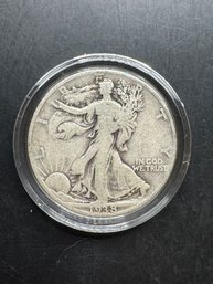 1938 Walking Liberty Silver Half Dollar