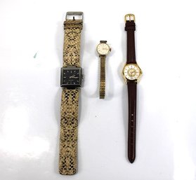 Woman's Watch Lot  Used Condition All  Batteries Replaced And Appear To Be In Working Order