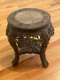 CHINESE MARBLE TOP STAND