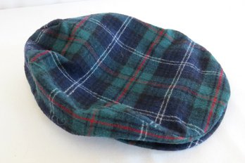 A Pendleton Plaid Virgin Wool Cabbie/newsboy Hat Cap