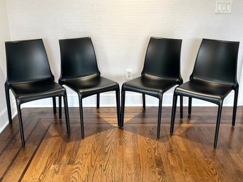 Set Of Four Ligne Roset Modern Slim Chairs (1 Of 2 Sets)