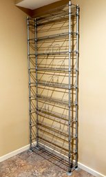 A Narrow Metal Standing Shelf - The Uses Abound!