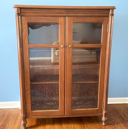 Antique Craftsman Style Book Case With Glass Doors 39' X 13' X 49'