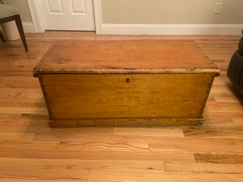 SIX BOARD BLANKET CHEST