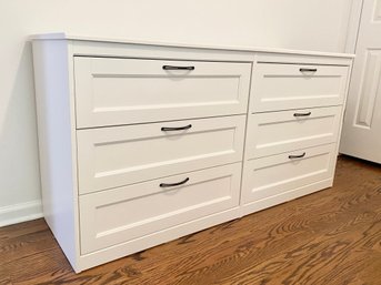 White Six Drawer Dresser