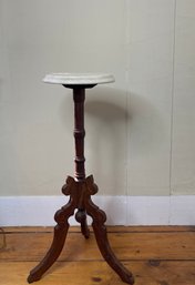 Art Nouveau - Tri Footed Marble Top Stand