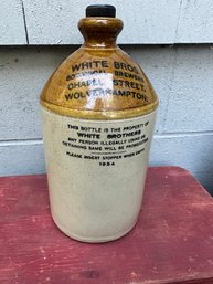 White Bros. Vintage English Pub Bottle With Original Cap