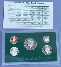 United States Mint Proof Set 1995