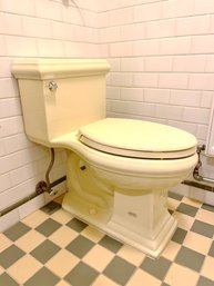 A Yellow Kohler Memoir 1 Piece Toilet - Lower Level