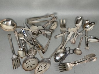 Large Assortment Of Silverplate