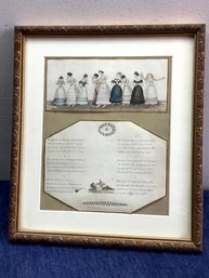 Behold The Cheltenham Ladies Fair Custom Framed Print